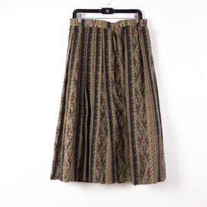 Vintage Geiger 100% Wool Midi A-Line Skirt